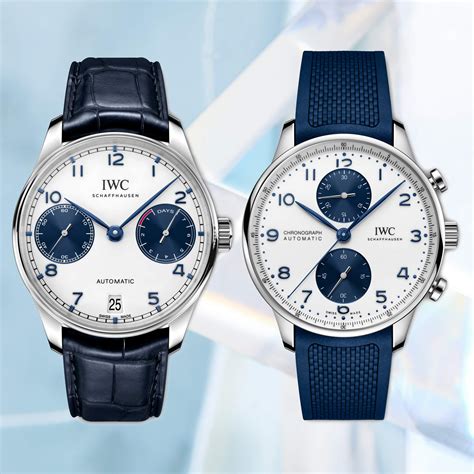 iwc portugieser automatic blue dial|iwc portugieser collection.